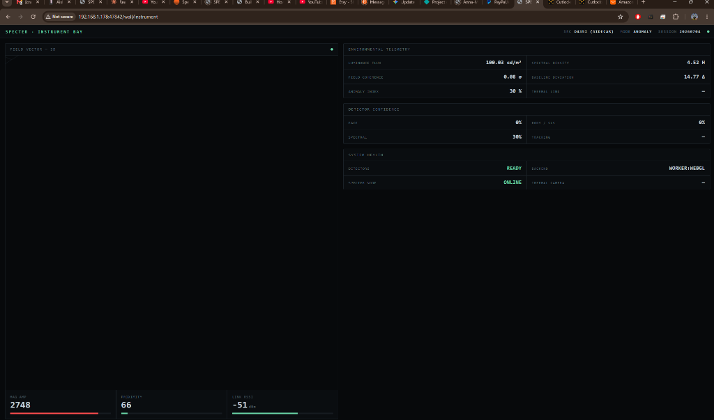SPECTER 2x2 Control Center grid